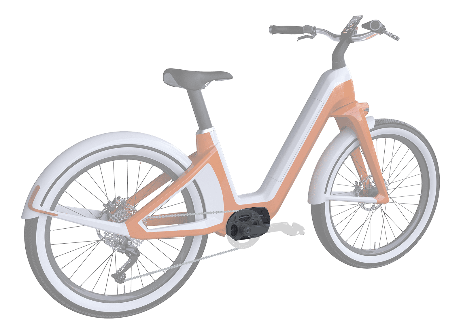Paselec Bike upgrade Bafang system Kit (Components Bafang Motor